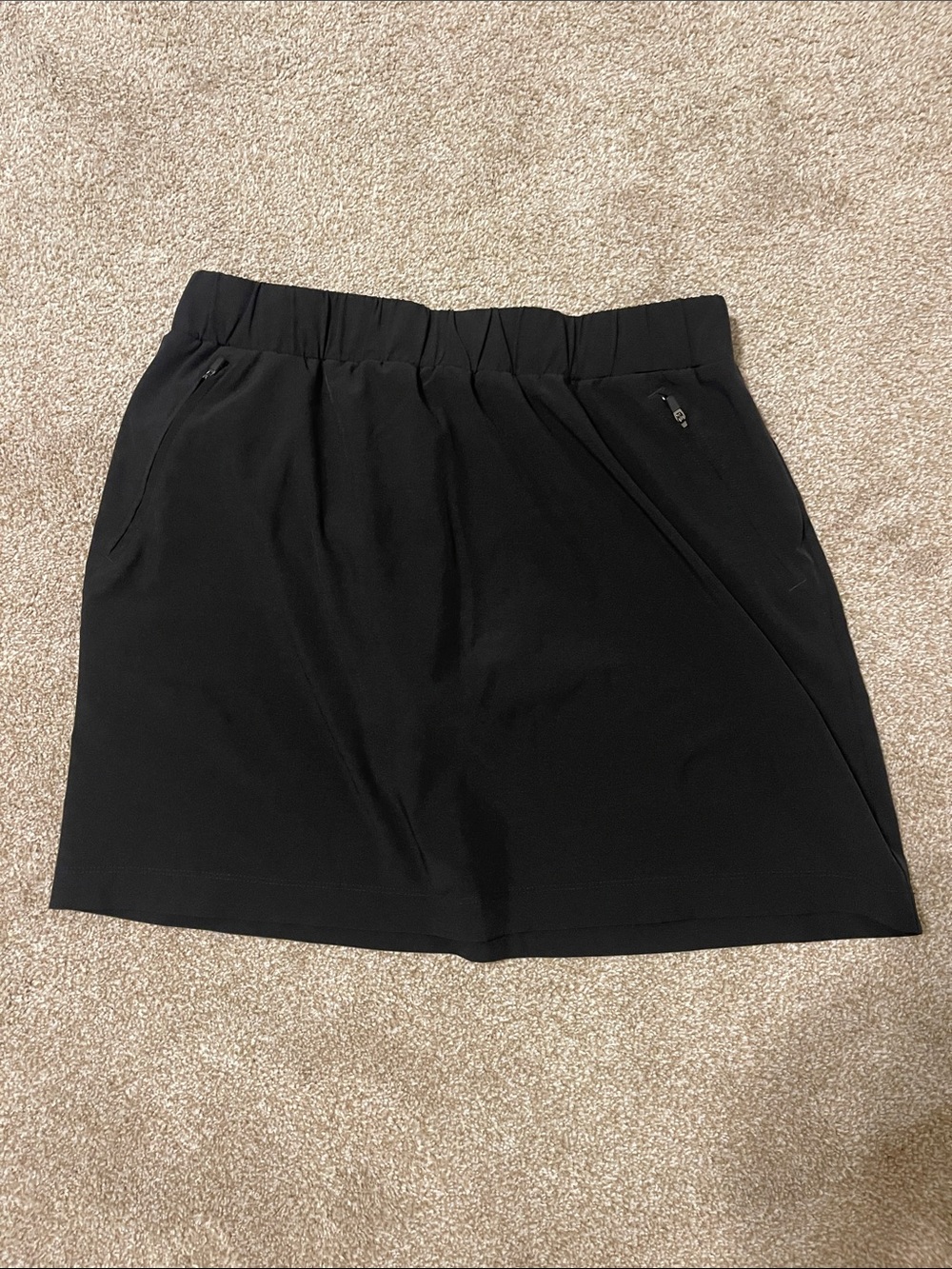 LOFT Black Athletic Skirt with Shorts & Elastic Waist